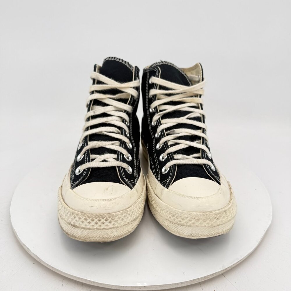 Converse Comme des Garçons Play x Chuck 70 Hi Women Size 9 black Red Shoes - Picture 2 of 11